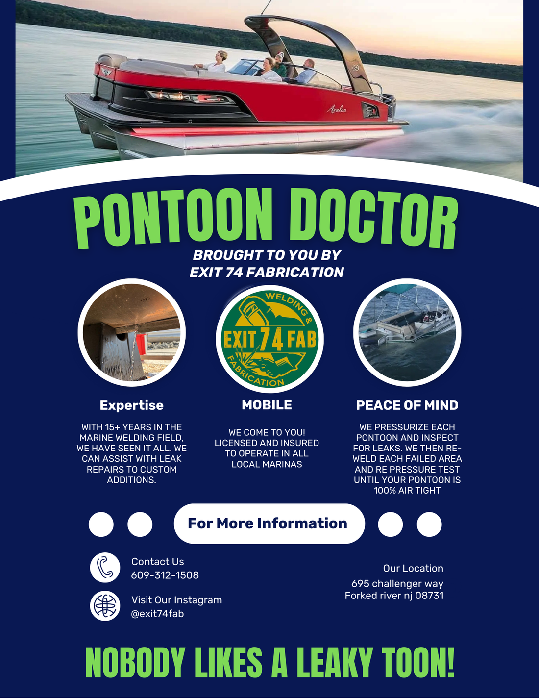 Pontoon Repair service