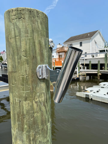 Piling mounted Rod/ Flag Holder